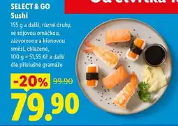 Lidl Select & Go Sushi nabídka