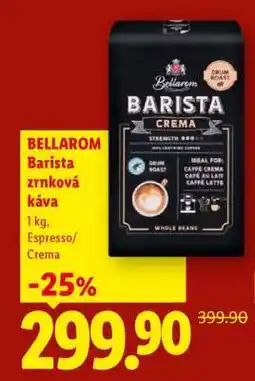 Lidl BELLAROM Barista zrnková káva nabídka