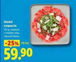 Lidl Hovězí carpaccio nabídka