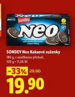Lidl SONDEY Neo Kakaové sušenky nabídka