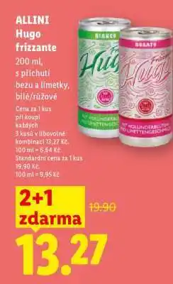 Lidl ALLINI Hugo frizzante nabídka