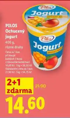 Lidl Pilos OCHUCENÝ JOGURT nabídka