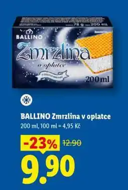 Lidl Ballino Zmrzlina v oplatce nabídka