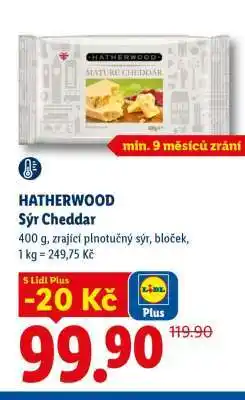 Lidl HATHERWOOD Sýr Cheddar nabídka