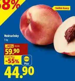 Lidl Nektarinky nabídka