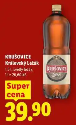 Lidl Krušovice Královský ležák nabídka