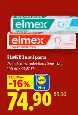 Lidl Elmex zubní pasta nabídka