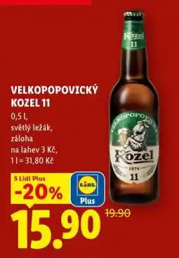 Lidl Velkopopovický Kozel 11 nabídka