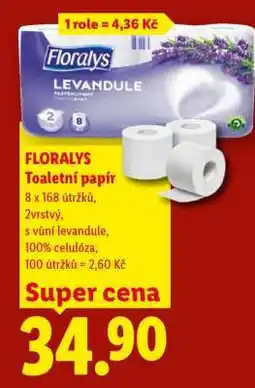 Lidl Floralys TOALETNÍ PAPÍR nabídka