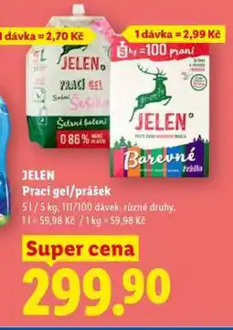 Lidl JELEN Prací gel/prášek nabídka