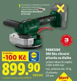 Lidl PARKSIDE 20V Aku vibrační přísavka na dlažbu nabídka