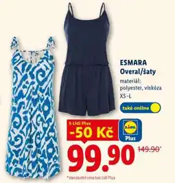 Lidl ESMARA OVERAL/ŠATY nabídka