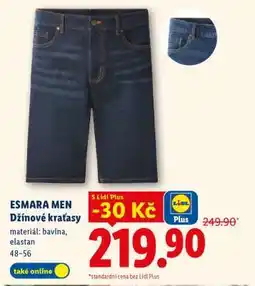 Lidl ESMARA MEN Džínové kraťasy nabídka