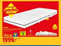 Lidl LIVARNO Komfortní pěnová matrace „Waves“ nabídka