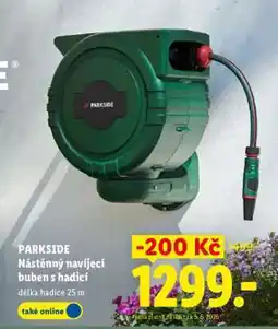 Lidl PARKSIDE NÁSTĚNNÝ NAVÍJECÍ BUBEN S HADICÍ nabídka