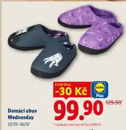 Lidl Domácí obuv Wednesday nabídka