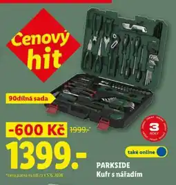 Lidl Parkside Kufr s nářadím nabídka