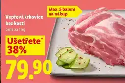 Lidl Vepřová krkovice bez kosti nabídka