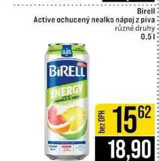 Jip Birell Active ochucený nealko nápoj z piva různé druhy nabídka