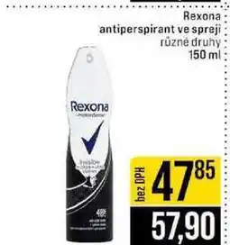 Jip Rexona antiperspirant ve spreji různé druhy nabídka