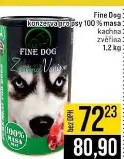 Jip Fine Dog konzerva pro psy 100% masa kachna zvěřina nabídka