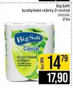 Jip Big Soft kuchyňské utěrky 2-vrstvé classic 2 ks nabídka