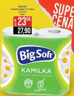 Jip Big Soft toaletní papír 3-vrstvý kamilka 4 ks nabídka