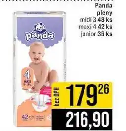 Jip Panda pleny midi 3 48 ks maxi 4 42 ks junior 35 ks nabídka