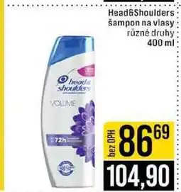 Jip Head&Shoulders šampon na vlasy různé druhy nabídka
