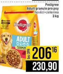 Jip Pedigree Adult granule pro psy Pedigree hovězí+zelenina 3 kg nabídka