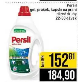 Jip Persil gel, prášek, kapsle na praní různé druhy 22-33 dávek nabídka