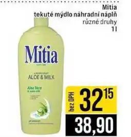 Jip Mitia tekuté mýdlo náhradní náplň různé druhy nabídka
