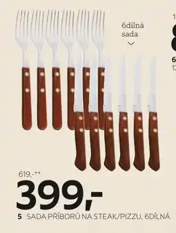 XXXLutz Sada příborů na steak/pizzu, 6dílná nabídka