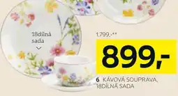XXXLutz Kávová souprava, 18dílná sada nabídka