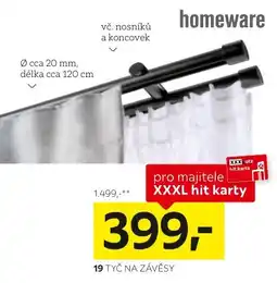 XXXLutz Tyč na závěsy nabídka