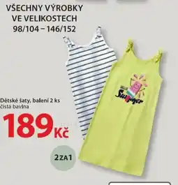 NKD Dětské šaty nabídka