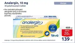 Benu Analergin, 10 mg nabídka