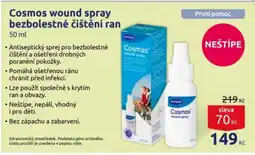 Benu Cosmos wound spray bezbolestné čištění ran nabídka