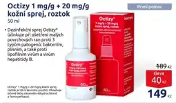 Benu Octizy 1 mg/g + 20 mg/g kožní sprej, roztok nabídka