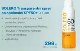 Benu SOLERO Transparentní sprej na opalování SPF50+ nabídka