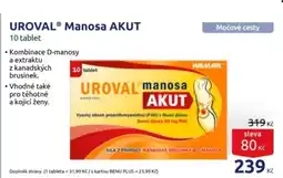 Benu UROVAL® Manosa Akut nabídka