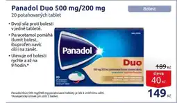 Benu Panadol Duo 500 mg/200 mg nabídka