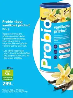 Benu Probio nápoj vanilková příchuť nabídka