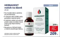 Benu HERBADENT roztok na dásně nabídka