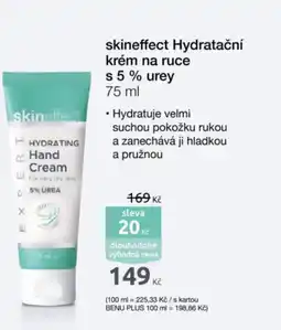 Benu Skineffect Hydratační krém na ruce s 5% urey nabídka