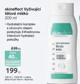 Benu Skineffect Vyživující tělové mléko nabídka