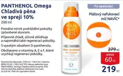 Benu PANTHENOL Omega Chladivá pěna ve spreji 10% nabídka