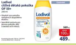 Benu Ladival citlivá dětská pokožka OF 50+ nabídka