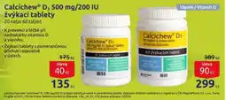 Benu CalcichewⓇ D3 500 mg/200 IU žvýkací tablety nabídka