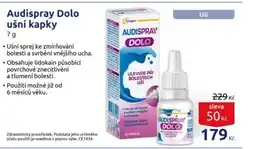 Benu Audispray Dolo ušní kapky nabídka